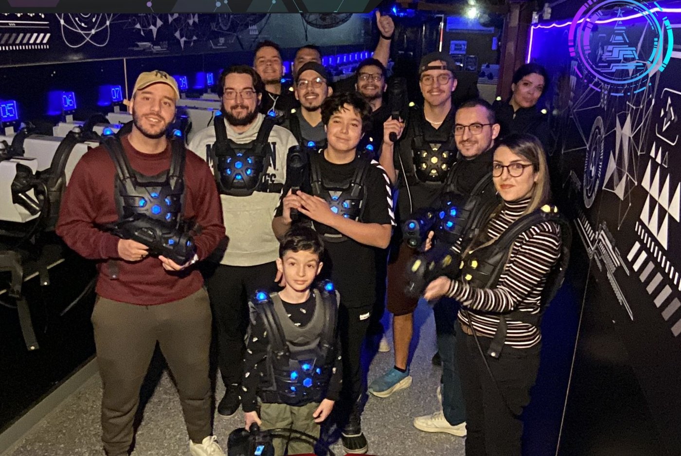 Équipe Mednay lors d'une soirée laser game